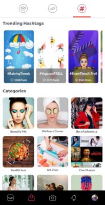 Trell App Hashtags