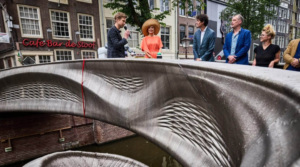 World's First 3D Printed Steel Bridge Unveiled in Amsterdam