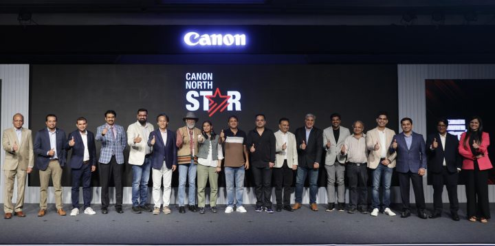 Mr Manabu Yamazaki President CEO Canon India and Canon team at the launch of Canon NorthStar