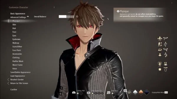 Showcase of the variety in the Code Vein character creation
