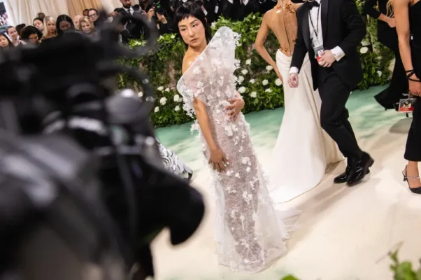 Greta Lee at the Met Gala 2024 in her first appearance