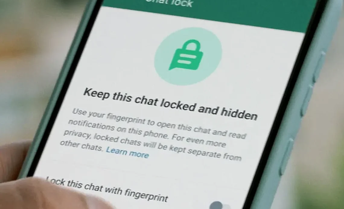 Whatsapp Setting of chat lock and hidden