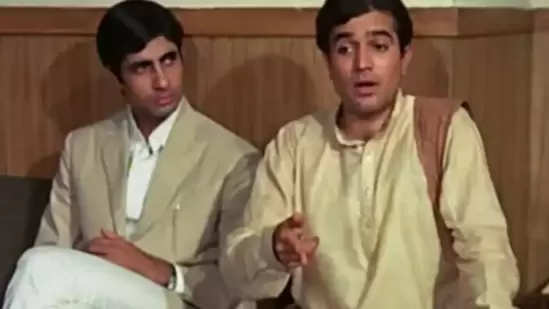 Anand - Amitach Bachchan as Dr. Bhaskar Banerjee and Rajesh Khanna as Anand Sehgal.