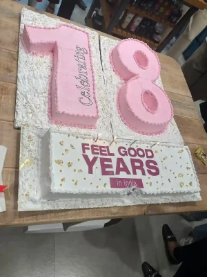 The 18 Years Anniversary cake
