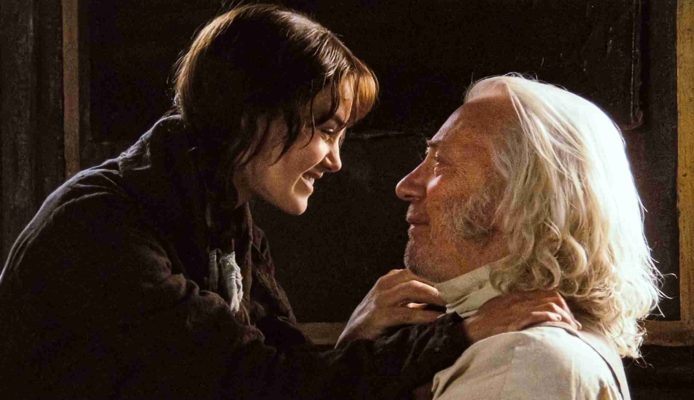Keira Knightley and Donald Sutherland as father-daughter duo in Pride & Prejudice