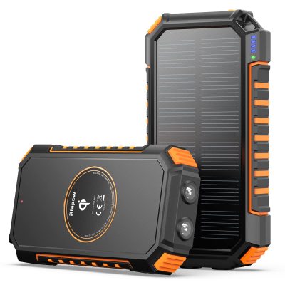 Portable Power Bank with Solar Charging
