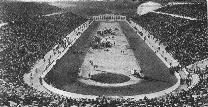 The first modern Olympic Games in 1896
