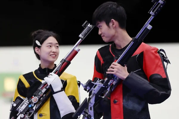 China wins first gold medal at Shooting in 2024 Olympics