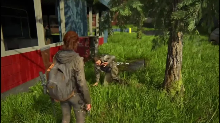 The Last of Us Part II - Enemy begins begging for their life if you disarm them