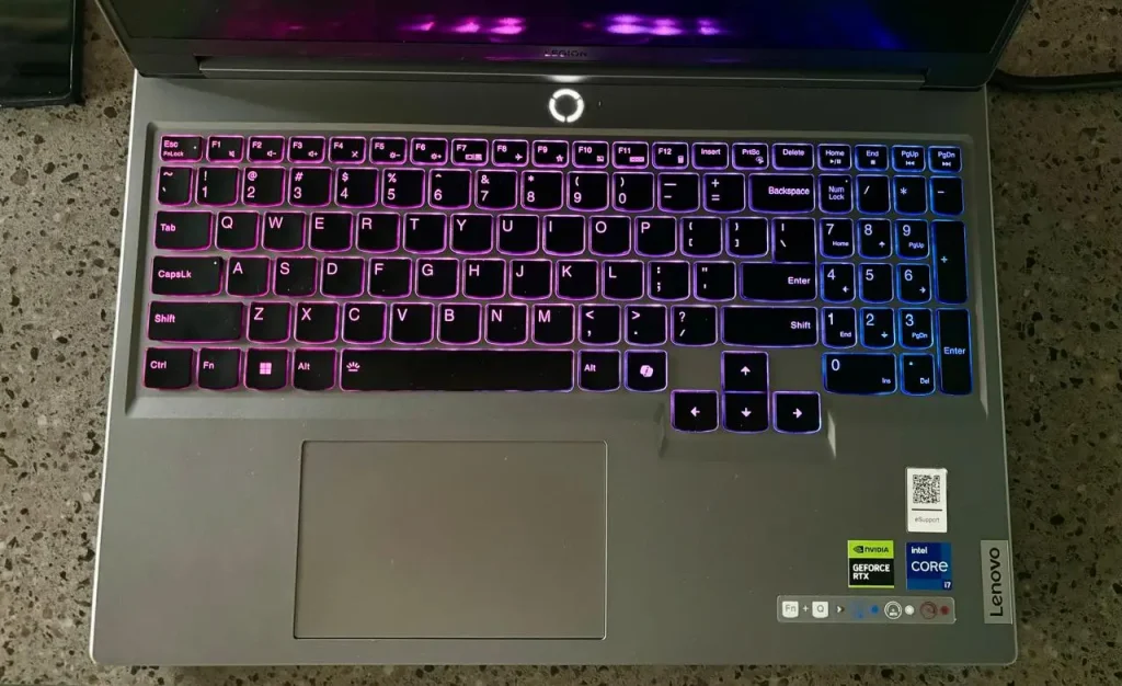 lenovo legion 5i keyboard