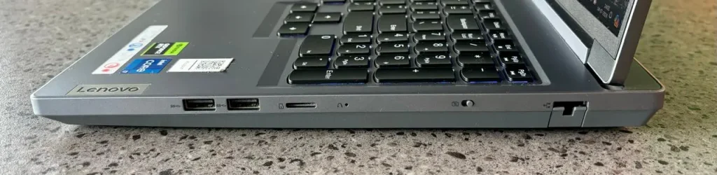 lenovo legion 5i ports right