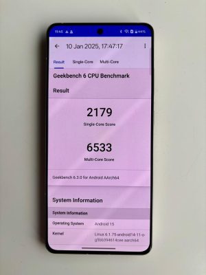 Oneplus 13r cpu benchmark