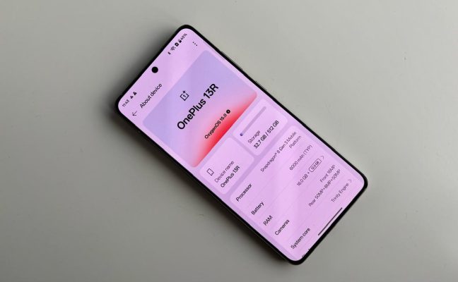oneplus 13r software