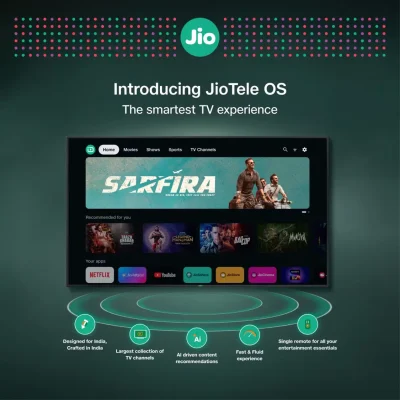 Jio tele os the new upgrade to tv viewers