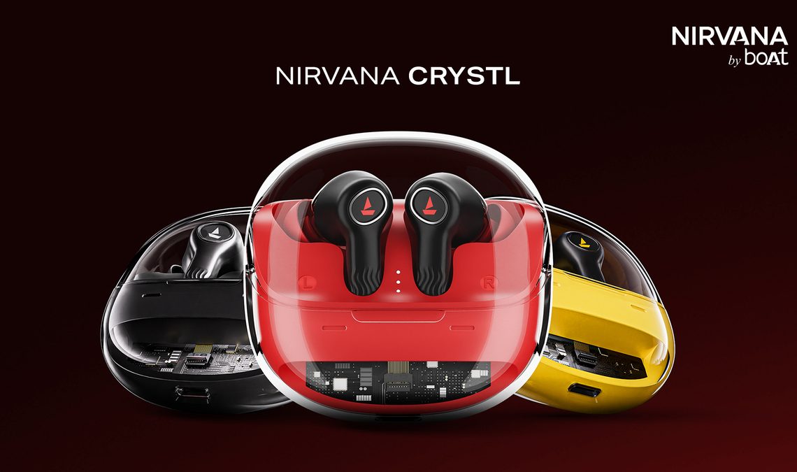 boAt Niravana Crystl launched in three colours Blazing Red, Quantum Black, and Yellow Pop